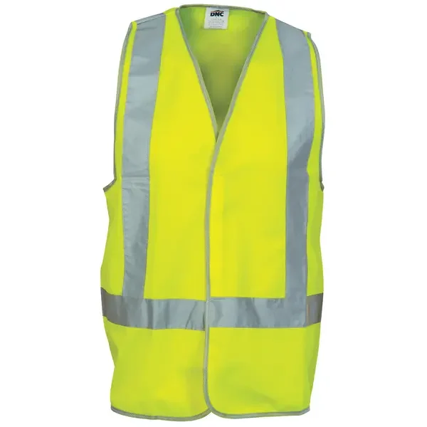 DNC WORKWEAR-380435073: D/N Safety Vests H Pattern Yellow 8XL