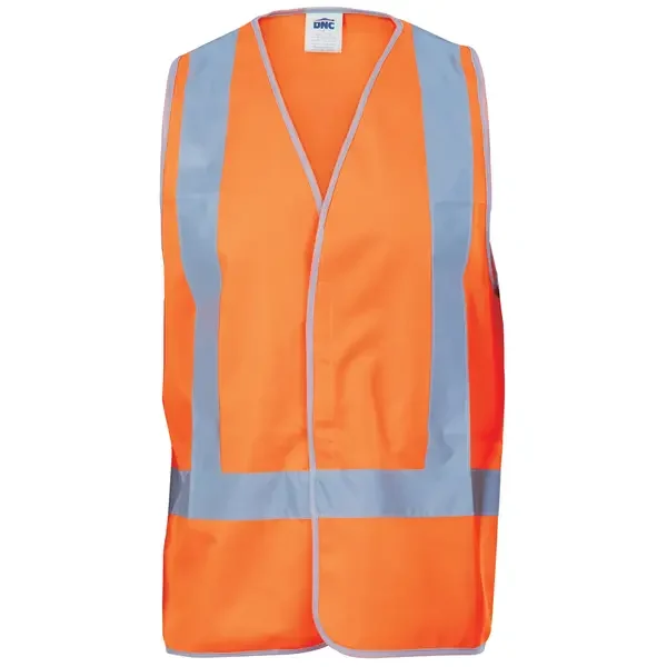 DNC WORKWEAR-380545071: D/N Cross Back Safety Vests Orange 6XL