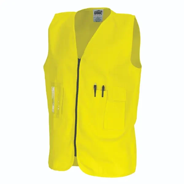 DNC WORKWEAR-380835071: Cotton Air Flow Day Safety Vest Yellow 6XL