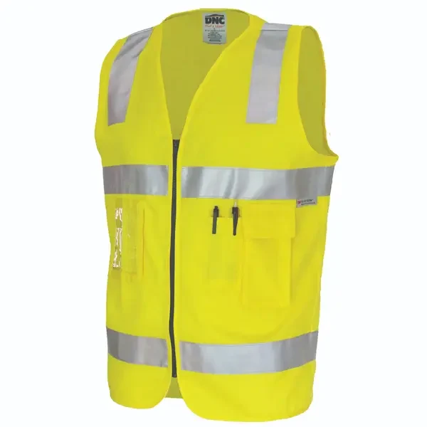 DNC WORKWEAR-380935071: Cotton Air Flow D/N Safety Vest Yellow 6XL