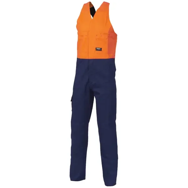 DNC WORKWEAR-38534522132: Two Tone HiVis Action Back Cd Orange/Navy 132S