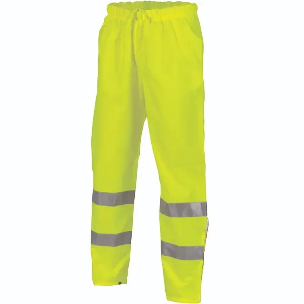 DNC WORKWEAR-387235071: HiVis Rain Pant with Tape Yellow 6XL
