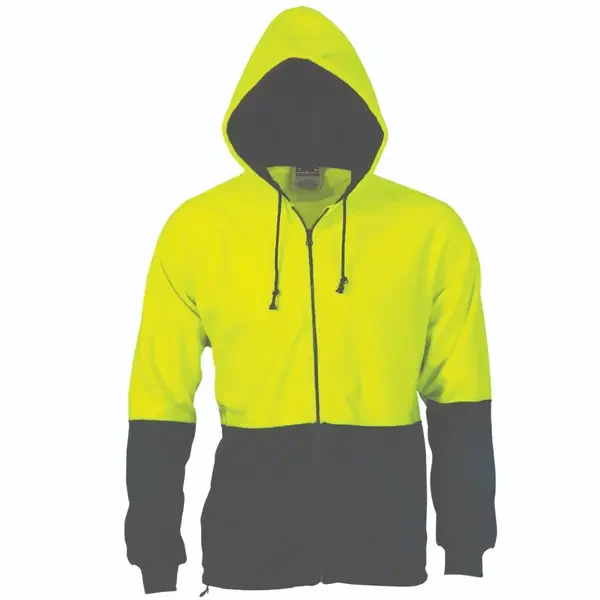 DNC WORKWEAR-392735770: Polar fleece with Hood Yellow/Navy 5XL