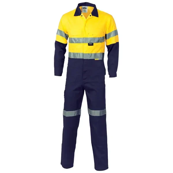 DNC WORKWEAR-39553572132: Two Tone-LW-Overall-tape cd Yellow/Navy 132S