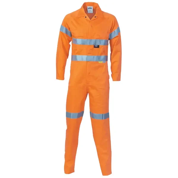 DNC WORKWEAR-39564502132: Hvs coolB Lightweight Cotn Coverall R/T Orange 132S