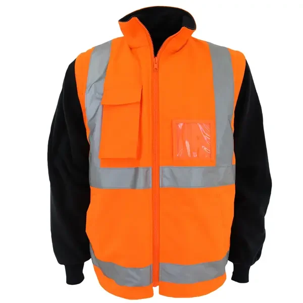 DNC WORKWEAR-396545071: HiVis R/Vest Biomotion tape Orange 6XL