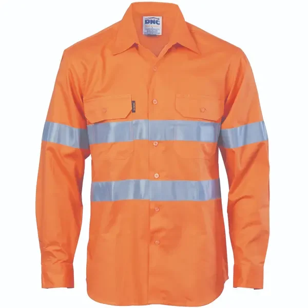 DNC WORKWEAR-398545071: Hivis D/N Cotton Shirt