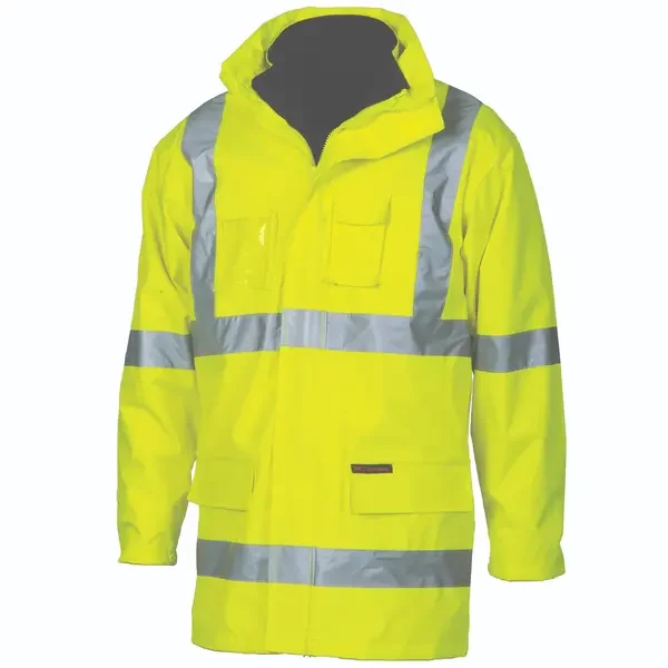 DNC WORKWEAR-399935071: Hvs X Back D/N 6 in 1 Jacket Yellow 6XL