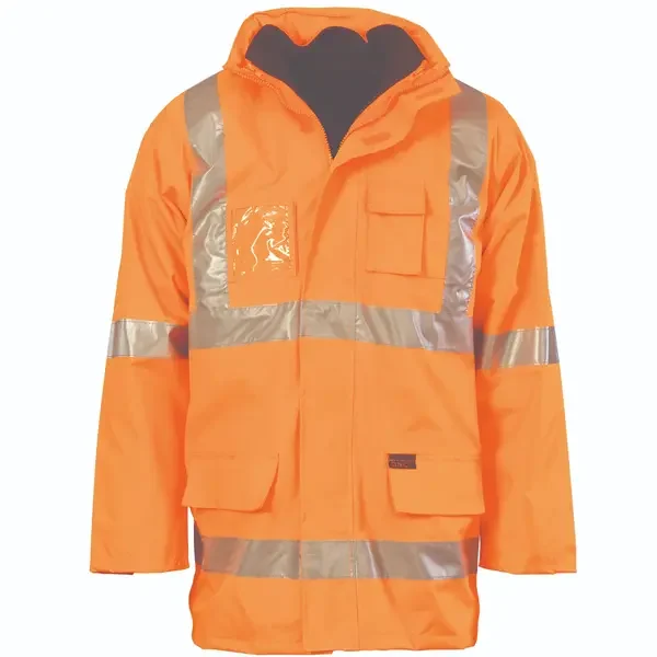 DNC WORKWEAR-399945071: Hvs X Back D/N 6 in 1 Jacket Orange 6XL