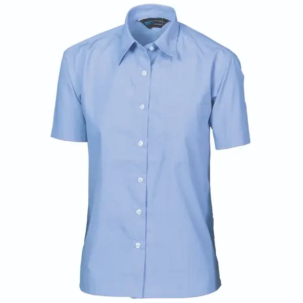 DNC WORKWEAR-421127824: Ladies Chambray Shirt Short Sleeve Chambray 24