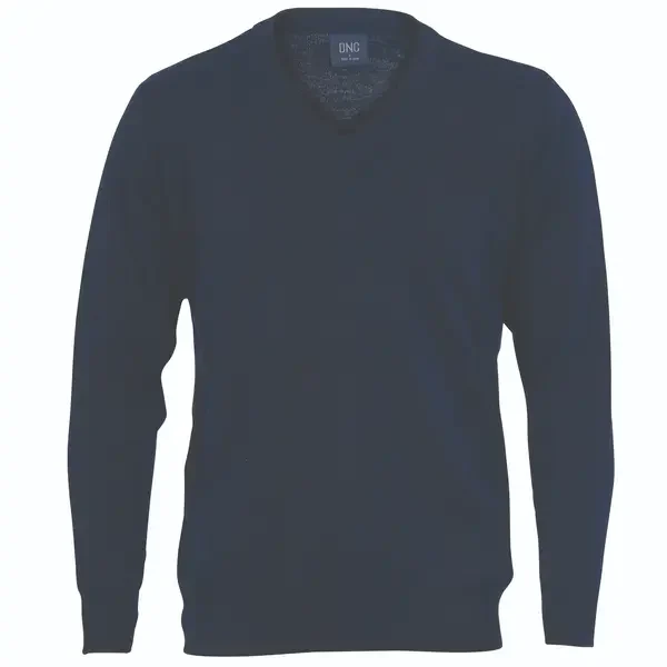 DNC WORKWEAR-432120069: Wool Blend Knit Jumper Navy 4XL