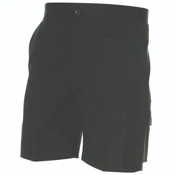 DNC WORKWEAR-45031001132: Permanent Press Cargo shorts Black 132R