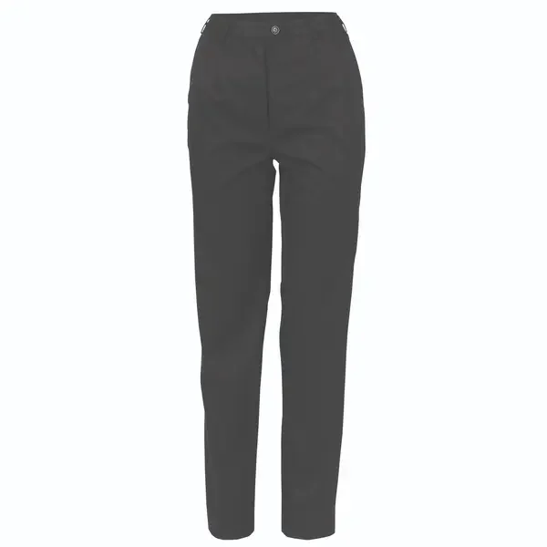 DNC WORKWEAR-455210024: Ladies Trousers P/V Black 24