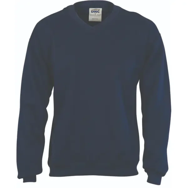DNC WORKWEAR-530120070: V-Neck Sloppy Joe Navy 5XL