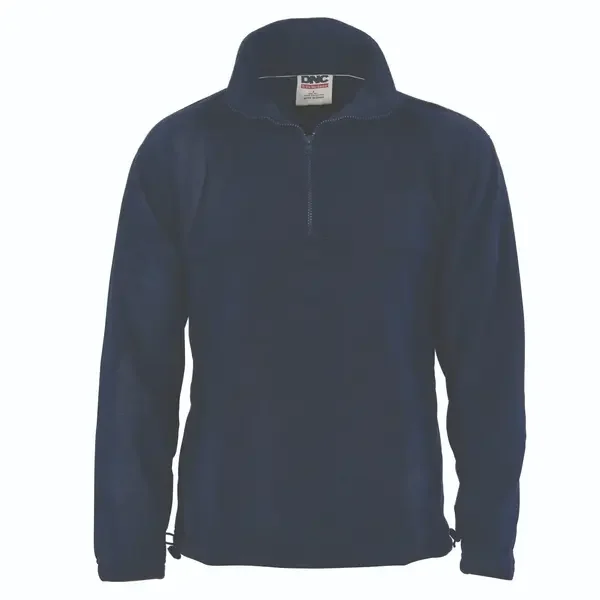DNC WORKWEAR-532120069: 1/2 Zip Polar Fleece Jumper Navy 4XL