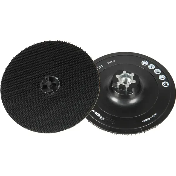 KLINGSPOR-358127: Easy and always centric positioning of the non-woven web discs - Good adhesion due to special self-fastening hooks - Less vibrations