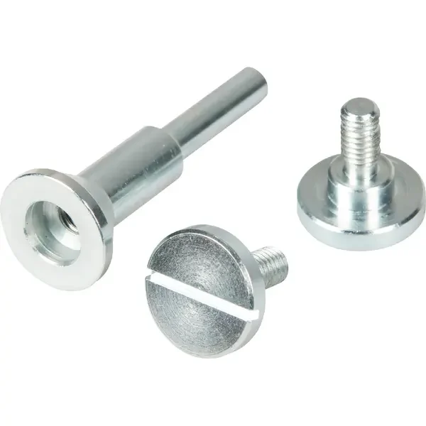 KLINGSPOR-337156 KLINGSPOR-337156: Fixing spindle for small abrasive wheels. Secure clamping of the small cutting-off wheel A 660 R Supra.